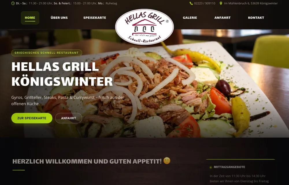 Screenshot der Website Hellas Grill (hellasgrill.eu)
